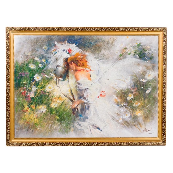 Репродукция картины Белый сон 50*70 см №1 ХВ1  