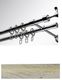 карниз двойной 3,0 Белое золото DIY