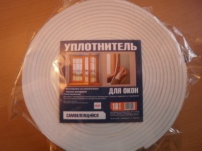 Уплотнитель для окон 8мм*4мм*18м пенополиэтилен HUP018P/100/1