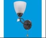 Бра, 40W, Е27, стекло, 1 плафон, белый, 53471/1wAN WT, ЭкономСвет, Китай