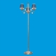 Торшер, 40W, Е14, текстиль, 3 плафона, голубой, B11279/3F AB BL, ЭкономСвет, Китай