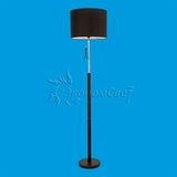 Торшер, 60W, Е27, текстиль, 1 плафон, черный, G31027/1F CF, Китай
