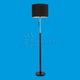 Торшер, 60W, Е27, текстиль, 1 плафон, черный, G31027/1F CF, Китай