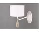 Бра, 40W, Е14, текстиль, белый, В11248/1wWT WT, ЭкономСвет, Китай