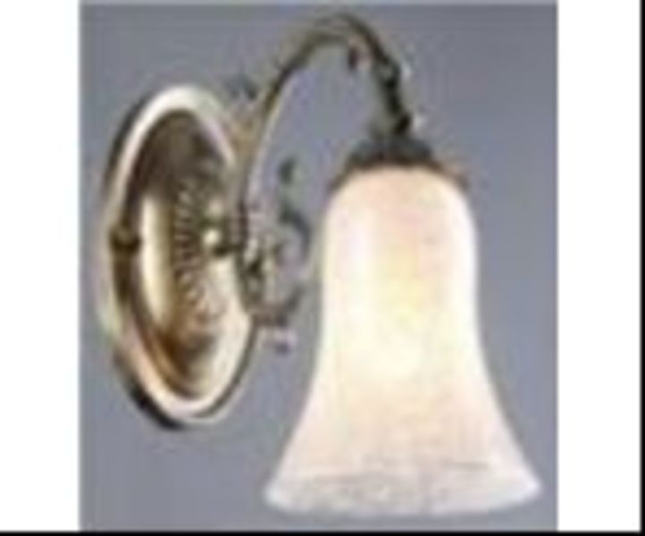 Бра, 60W, Е14, стекло, белый, В11281/1wAB WT, ЭкономСвет, Китай