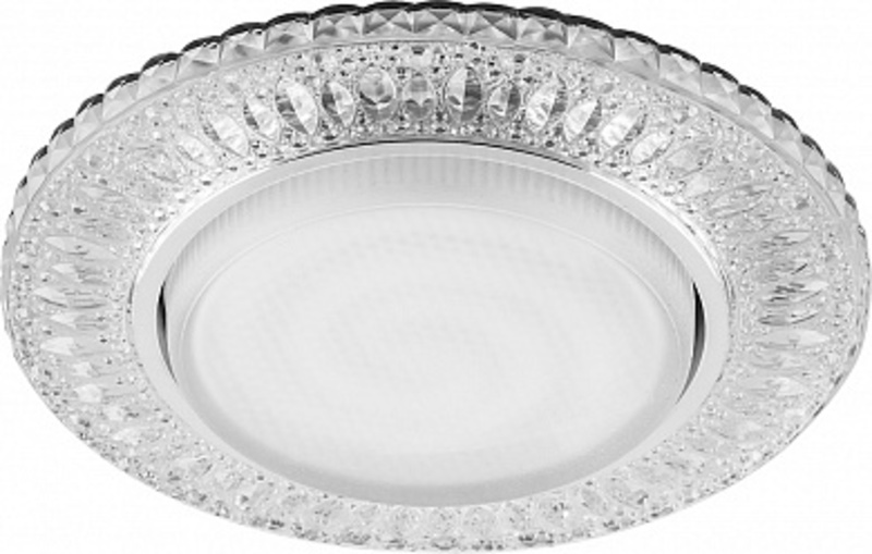 Светильник встраиваемый GX53 прозр хром CD4022