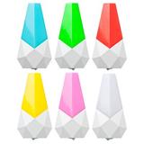 Светильник-ночник в розетку пластиковый Кристалл LED, 6 цветов 417-041