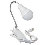 Фонарь-лампа на прищепке с выключателем 6 LED,пит. USB,198-064
