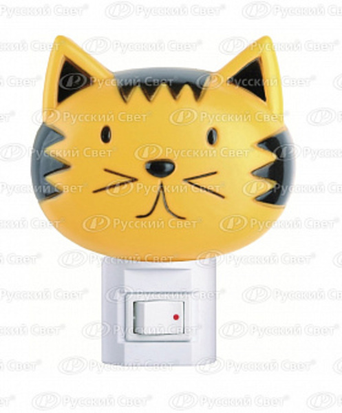 Ночник с выключателем "Кошка" NL-003 Camelion 220V 7W