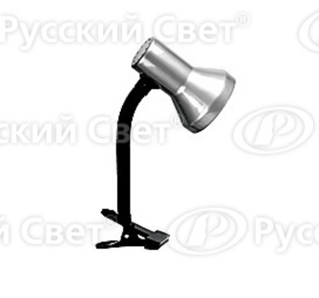 Светильник-прищепка KD-319 C03 Camelion 230В 60Вт, серебро