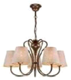 Люстра  Fabrizio LM-5.44 BR 5*E27/60W(h=75 w=55)
