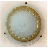 Светильник BSW 2201/30белое стекло с корич.. декором 2*75W E27