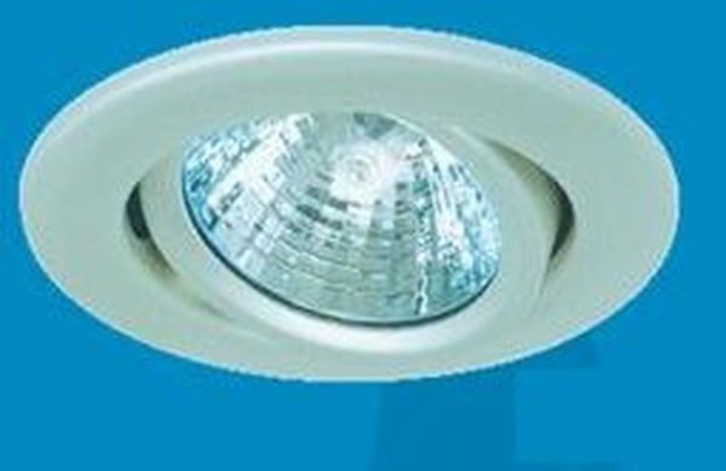 Светильник Акцент 113АА 1*50W GU 5.3 белый встр.поворот.