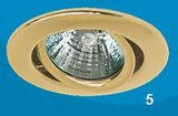 Светильник Акцент 113АА 1*50W GU 5.3 золото встр.поворот.