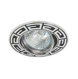 Светильник Акцент Versace WL-650 1х50 W GU 5.3 хром черный встр.круглый поворотный 60*