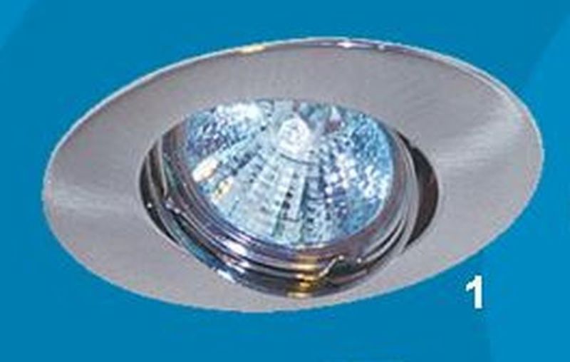 Светильник Акцент WL-110 1х50W GU 5.3 мат.хром встр.овальный поворотный 30*