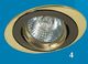 Светильник Акцент WL-110 1х50W GU 5.3 черный никель /золото встр. овальный поворотн