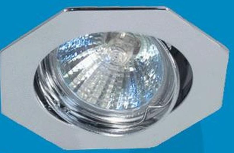 Светильник Акцент WL-165 1х50W GU 5.3 хром встр.8-гранный