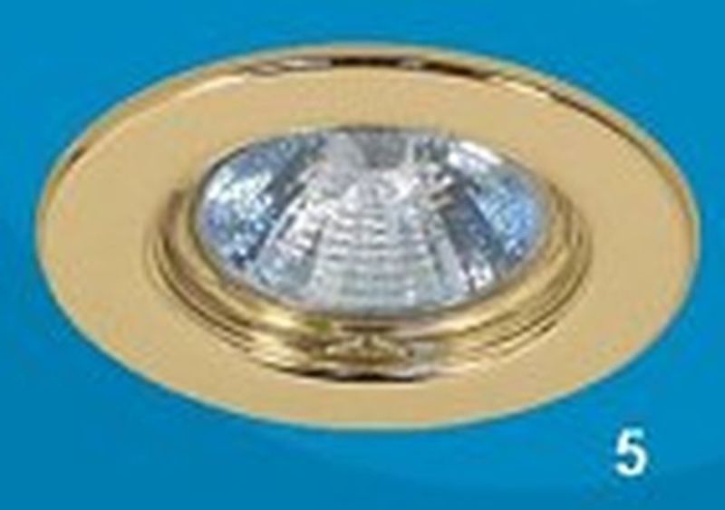Светильник Акцент WL-218 1х50W GU 5.3 золото круглый встраиваемый
