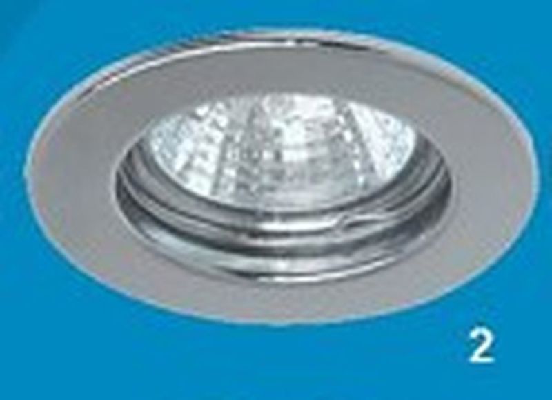 Светильник Акцент WL-218 1х50W GU 5.3 хром круглый встраиваемый