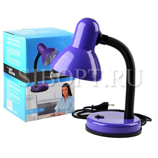 Светильник настольный KD-301 230V 60W фиолет Camelion 7138
