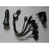 USB кабель д/зарядки телефонов универсальный, 10 в 1, 24см. 916-005
