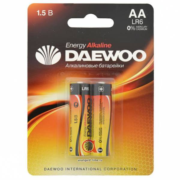 Батарейка DAEWOO LR6  Alkaline BL-2