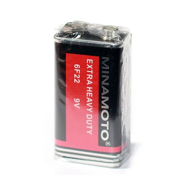 Батарейка солевая  6F22 MINAMOTO Heavy Dutty