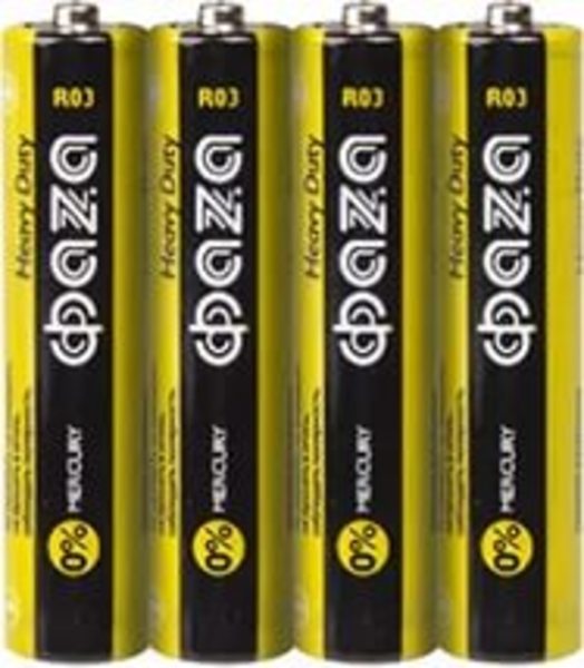 Батарейка солевая  R03 ФАZA Heavy Duty Shrink-4