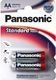 Батарейка щелочная PANASONIС LR6(АА) Standart Power  (Everyday Power) 1,5В бл/2