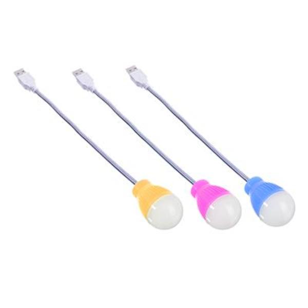 Лампа компьютерная, 25см, 1 LED, пластик, пит. USB 198-120