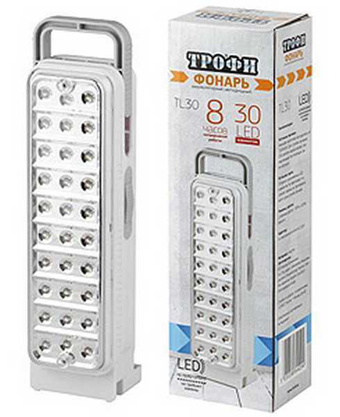 Фонарь Трофи TL30 (аккум.4В1,5 А.ч 30х LED ЗУ) ЭРА Б0002595