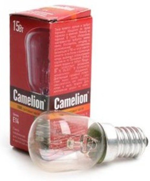 Лампа накаливания MIC Camelion 15/P/CL/E14 для холодильников и шв.машин 12116