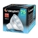 Лампа галоген Акцент JCDR 230В 75W GU5.3 с отраж.и защ.стеклом