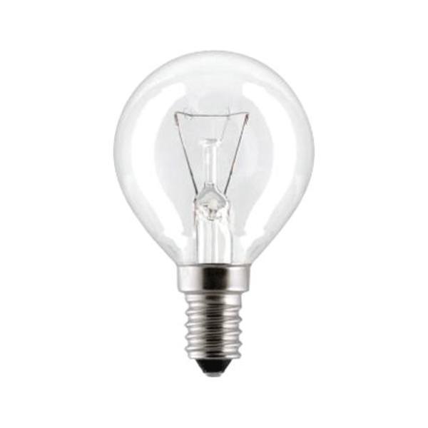 Лампа накаливания PHILIPS P45 230V 40W E14 шарик прозрачный (clear)