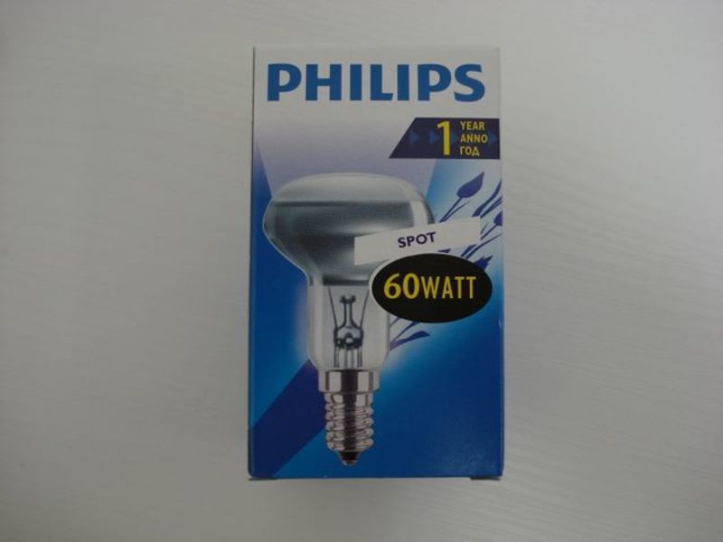 Лампа накаливания PHILIPS Spot NR50 60W E14 (миньон) зеркальная