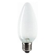 Лампа накаливания PHILIPS В35 230V 60W E27 свеча матовая(frosted)