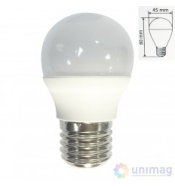Лампа светодиод. ЭРА LED smd P45-7W-840-E27