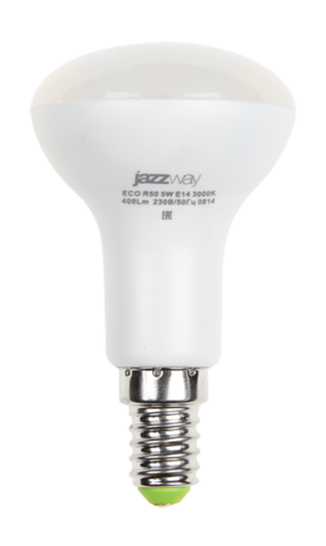 Лампа светодиодная PLED-ECO R50  5W 4000K E14 400лм 230V Jazzway