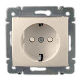Механизм розетки 1-м ETIKA plus с.заземл.защ.шторки винт клеммы сл. кость .Leg 672322, Россия
