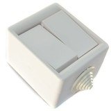 Выключатель в упаковке А510-235 ОП брызгозащит. (IP44) 2-кл, белый
