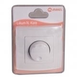 Диммер Makel Lilium Natural Kare с/у 60-600W 4А белый (32.001.011)