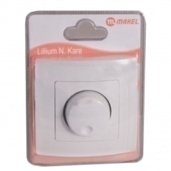 Диммер Makel Lilium Natural Kare с/у 60-600W 4А белый (32.001.011)