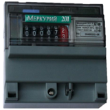 Счетчик Меркурий 201,5 1т 220В 5-60А 1кл.1ф (DIN-рейка) (1)