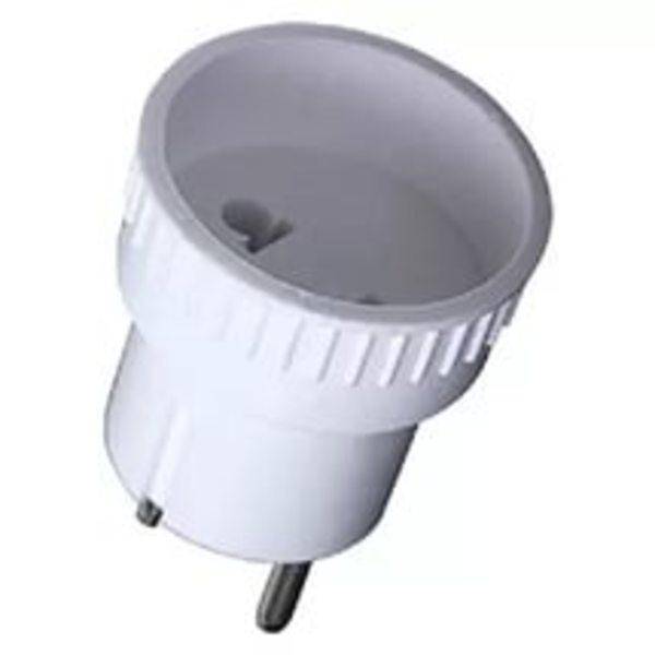 Переходник TOKER 1S 250В 6А белый