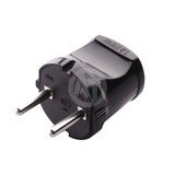 Вилка MAKEL 250В 6А чёрная (10051)