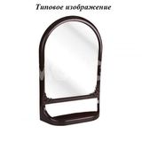 Зеркало с полкой (тем.корич) (5) М4517