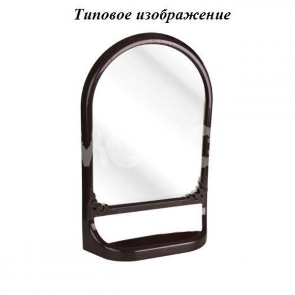 Зеркало с полкой (тем.корич) (5) М4517