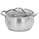 Кастрюля с крышкой из нерж.стали MELA-18 2,5л ручки-сталь 18*10,5см  985880