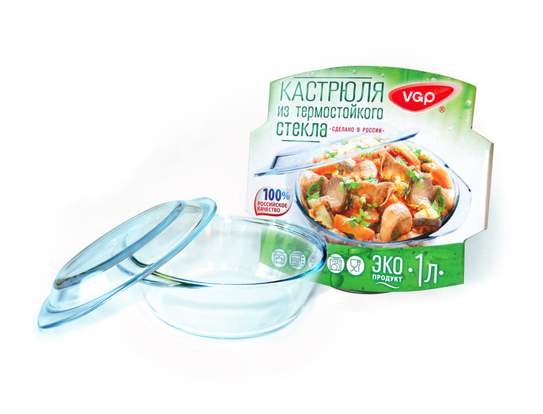 Кастрюля тостостенная емк. 1,0л